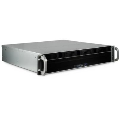INTER TECH Inter-Tech IPC 2U-2404S Support Noir, Argent