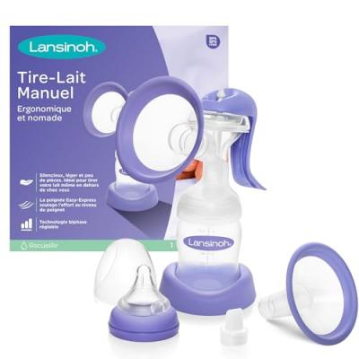 LANSINOH  Tire-Lait Manuel - Bo&icirc;te 1 tire-lait + accessoires