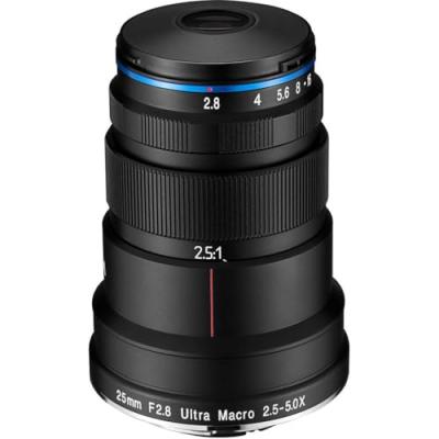 LAOWA 25mm f/2.8 2,5-5x Ultra-Macro monture Nikon FX