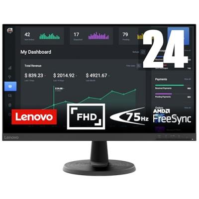 LENOVO  D24-40 23.8&acute;&acute; Full Hd Va Led 75hz Monitor Bleu