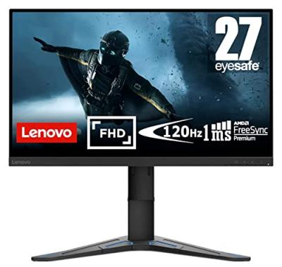 LENOVO Ecran PC Gaming  G27e-20 27 pouces WLED Noir 