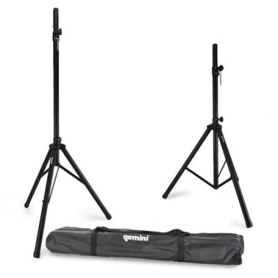 GEMINI Lot de 2 supports tr&eacute;pieds d'enceinte avec leur sac de transport - ST-PACK