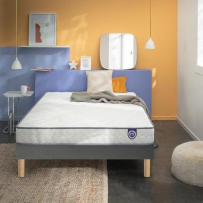 MERINOS  Matelas Chill Bed 90x200 Mousse et Mousse &agrave; m&eacute;moire de Forme
