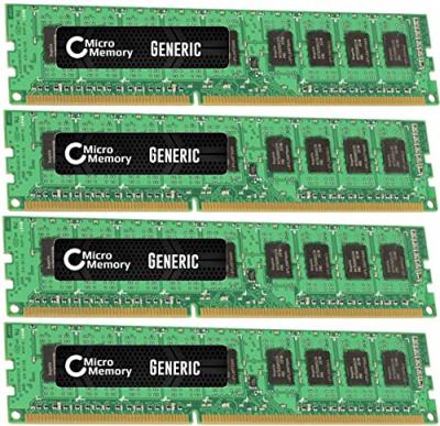 COREPARTS Micromemory 32gb kit ddr3 1600mhz ecc kit of 4x 8gb dimm, mmh3818 32gb, kth-pl316ek4 32g, a2z
