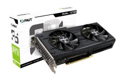  Karta graficzna Palit GeForce RTX 3060 Dual 12GB GDDR6 (NE63060019K9-190AD) 