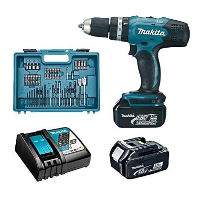 MAKITA Perceuse visseuse 42NM BL1830BX2 + DC18RC -  - DDF453RFX1