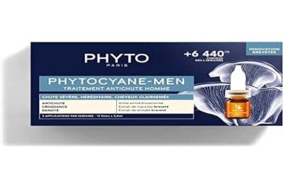 PHYTO  cyane Traitement Anti-Chute de Cheveux Hommes 12 Ampoules