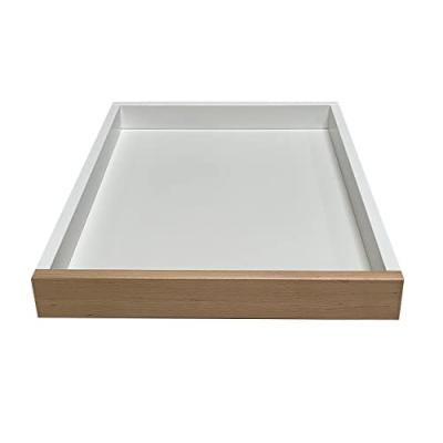  Plateau optionnel pour table &agrave; langer bicolore blanc - 70x90x10 cm