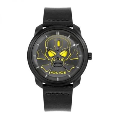 POLICE  Mixte Adulte Analogique Quartz Montre avec Bracelet en Cuir PL15714JSB.02 8114