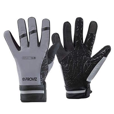 PROVIZ  Refliz360 Gants de cyclisme imperm&eacute;ables pour hommes, Argent, M