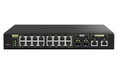 QNAP  QSW-M2116P-2T2S commutateur r&eacute;seau G&eacute;r&eacute; L2 2.5G Ethernet