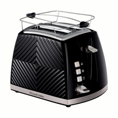 RUSSELL HOBBS Groove 26390-56 - Grille-pain - 2 tranche - 2 Emplacements - noir