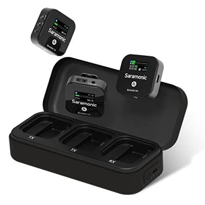 SARAMONIC  Blink900 B2 Dual Channel Wireless Camcorder Microphone Argent&eacute;