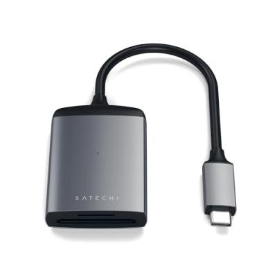 SATECHI  Aluminum Type-C UHS-II Micro/SD Card Reader space grey
