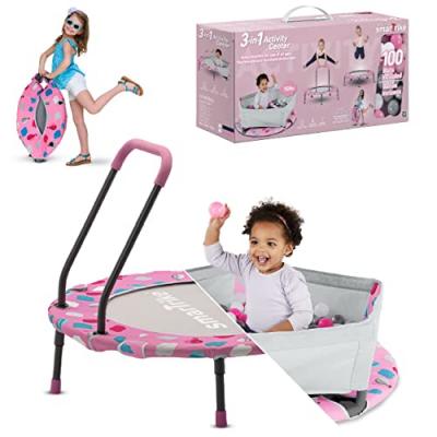 SMARTRIKE Trampoline 3 en 1 rose 
