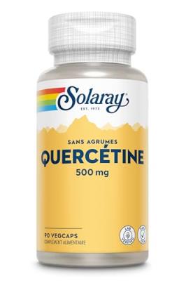 SOLARAY  Quercetine - 500 mg - 90 Caps.v&eacute;g. - Flacon 90 g&eacute;lules v&eacute;g&eacute;tales