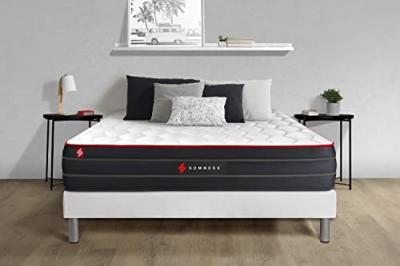 SOMNESS Matelas 140x200 Boost - Ressorts ensach&eacute;s - 26 cm - Equilibr&eacute;