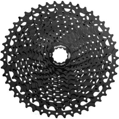 SUNRACE Cassette  MS8 Wide-Ratio (11 vitesses) - Noir} - 11-46t}, Noir}