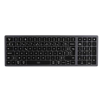 TNB KBWPRO - Clavier Bluetooth rechargeable ultra fin - gris bleu