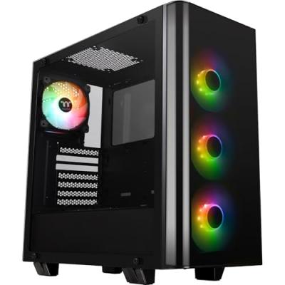 GENERIQUE Thermaltake BOITIER View 21 TG RGB Plus CA-1I3-00M1WN-05, Rouge