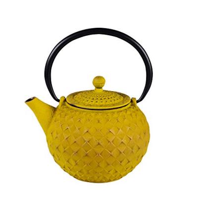 TREND UP Trend'up - Th&eacute;i&egrave;re en fonte 1 l avec fitre inox octo jaune