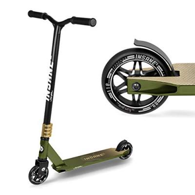 CAPITAL SPORTS Trottinette - Stunt Insane&sup2; griptape - charge 100 kg max. - noir et vert