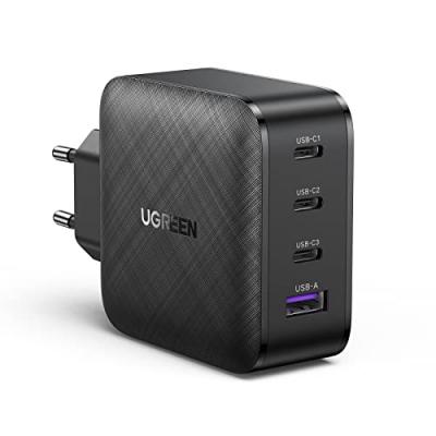UGREEN  Gan Tech Fast Usb-c And Usb-c Wall Charger 65w Noir