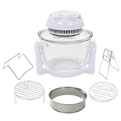 VIDAXL Four &agrave; convection halog&egrave;ne avec bague d'extension 800 W 10 L