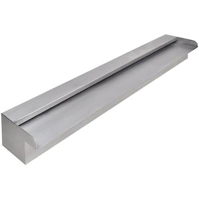 VIDAXL Lame d'eau rectangulaire pour piscine Acier inoxydable 90 cm