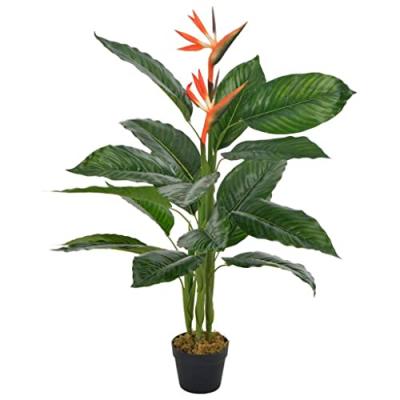 VIDAXL  - Plante artificielle Strelitzia avec pot Rouge 100 cm Orange