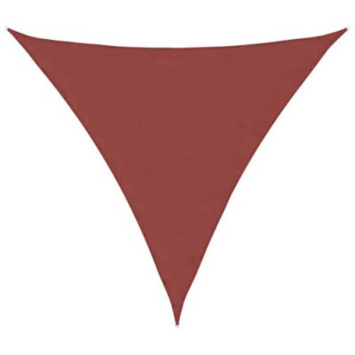 VIDAXL Parasol en tissu Oxford triangulaire 5x5x5 m Ocre marron