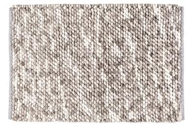 WENKO Tapis de bain design urdu - l. 60 x l. 90 cm - taupe