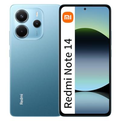XIAOMI Smartphone  Redmi Note 14 4G 8Go RAM 256Go Bleu Pas de NFC 