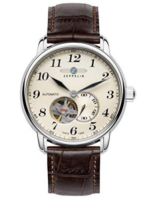  Zeppelin Montres Homme - Bracelet en cuir & r&eacute;sine 7666-5