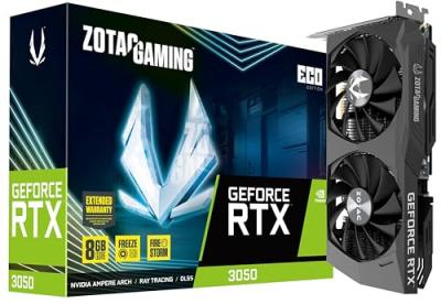 ZOTAC Carte Graphique Nvidia  GeForce RTX 3050 Eco 8Go