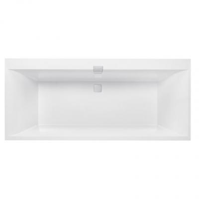 VILLEROY ET BOCH Baignoire droite Squaro Edge 12 quaryl, 180 X 80