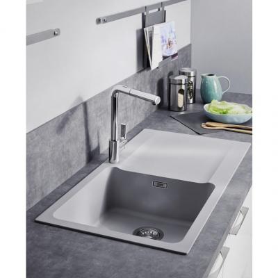 FRANKE Evier Orion Oid651 Carbone (Sous Meuble 60Cm) 1000X510X190/140Mm