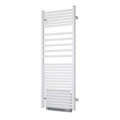 ACOVA S&egrave;che-serviettes eau chaude soufflant ANGORA 615/1000W blanc H.135,1 x l.50