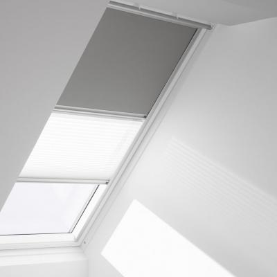Store DUO occultant Beige/pliss&eacute; Blanc VELUX - DFD 1085 SK06