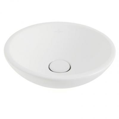 Vasque OMBELINE porcelaine blanc &agrave; poser D38