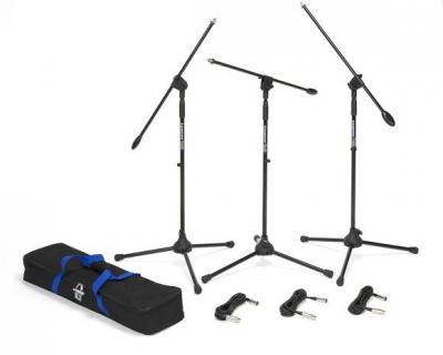 [SAMSON TECHNOLOGIES] Samson - BL3VP - Pack 3x pieds de microphone perche - tr&eacute;pied - noir