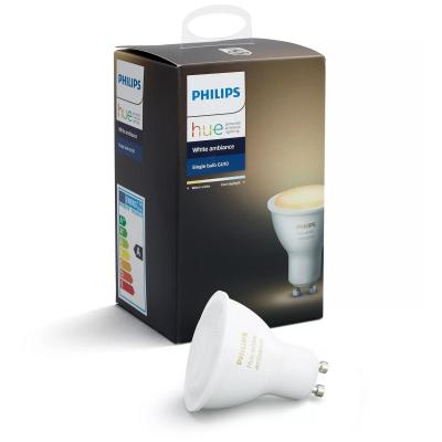 PHILIPS HUE Ampoule LED 5,5W &eacute;quiv 35W 250 lm GU10 Blanc chaud