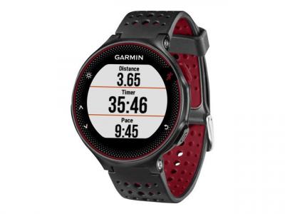 GARMIN Forerunner 235 Montre GPS de course connect&eacute;e avec cardio - Noir/Rouge 