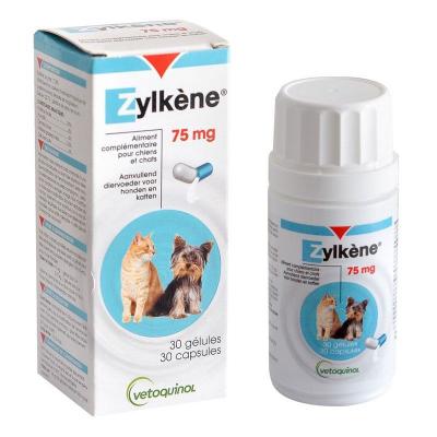 VETOQUINOL V&eacute;toquinol Zylk&egrave;ne 75 mg pour chat et chien < 10 kg - 30 g&eacute;lules