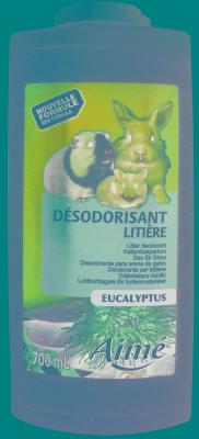 AIME Lot de 2 -  D&eacute;sodorisant liti&egrave;re eucalyptus - Pour rongeur