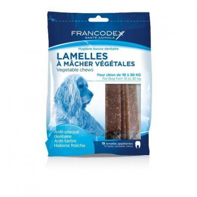 FRANCODEX  Feuilles &agrave; Mastiquer Chien Taille Moyenne Race de Moyenne