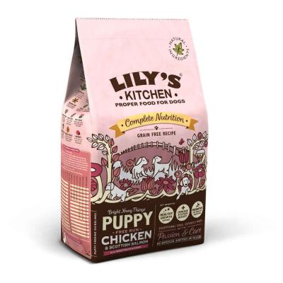 LILY S KITCHEN Lily's Kitchen - Croquettes Sans C&eacute;r&eacute;ales Au Poulet Fermier Et Au Saumon Pour Chiots - 2,5kg