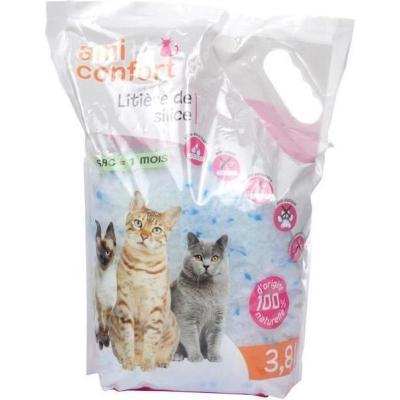 LOVE STORY Litiere En Silice Pour Chat Ultra-Absorbant - Blanc - 3,8l