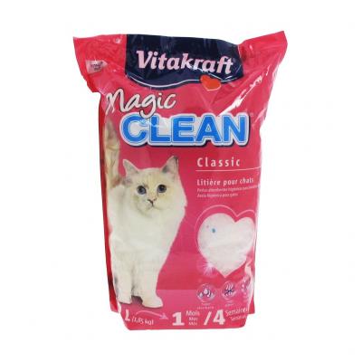 VITAKRAFT  Magic Clean - Liti&egrave;re silice 4 semaines pour Chat - 4,2L