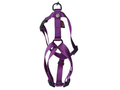MARTIN SELLIER Harnais pour chien r&eacute;glable en nylon mauve 23cm 